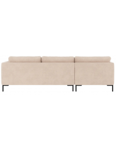 chaiselong sofa til 3 personer i lys beige stof komfortabel design chaiselongsofa 2