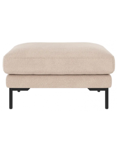 puf til sofa til 3 personer i lys beige stof komfortabel design