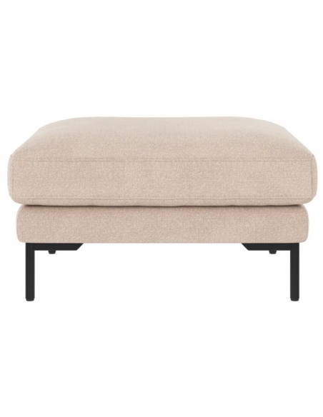 puf til sofa til 3 personer i lys beige stof komfortabel design