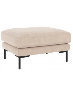 puf til sofa til 3 personer i lys beige stof komfortabel design 2