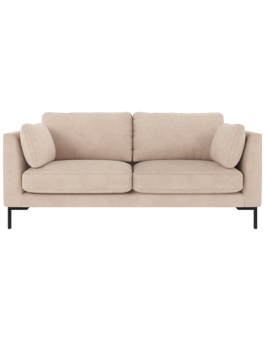 sofa til 2 personer i lys beige stof komfortabel design