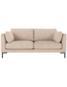 Rowico Corwin 2-personers sofa i polyester 190 x 98 cm - Sort/Lys beige