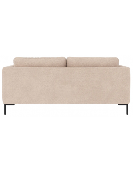 sofa til 2 personer i lys beige stof komfortabel design