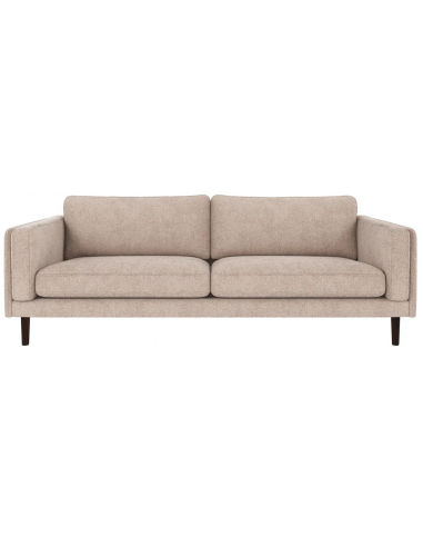 sofa til 3 personer i lys beige stof komfortabel design