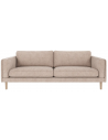 Rowico Braden 3-personers sofa i polyester 216 x 87 cm - White wash/Lys beige