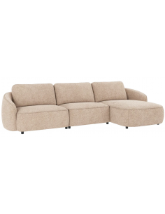 chaiselong sofa til 3 personer i lys beige stof komfortabel design chaiselongsofa 2