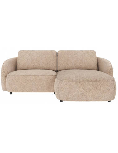 chaiselong sofa til 3 personer i lys beige stof komfortabel design chaiselongsofa