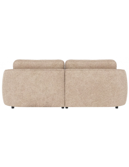 chaiselong sofa til 3 personer i lys beige stof komfortabel design chaiselongsofa