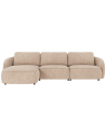 Rowico Norris venstrevendt chaiselong sofa i polyester 319 x 162 cm - Sort/Lys beige