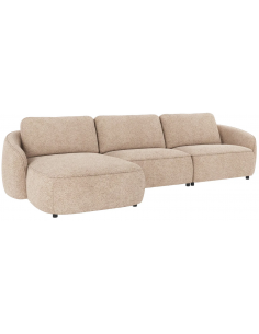 chaiselong sofa til 3 personer i lys beige stof komfortabel design chaiselongsofa 2