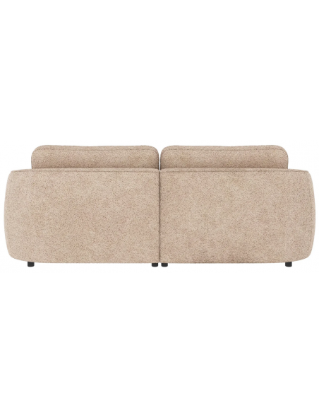 chaiselong sofa til 3 personer i lys beige stof komfortabel design chaiselongsofa