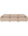 Rowico Norris 4-personers sofa i polyester 319 x 102 cm - Sort/Lys beige