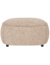 Rowico Norris puf til sofa i polyester 90 x 90 cm - Sort/Lys beige