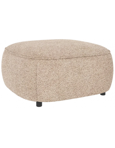 puf til sofa i lys beige stof komfortabel design