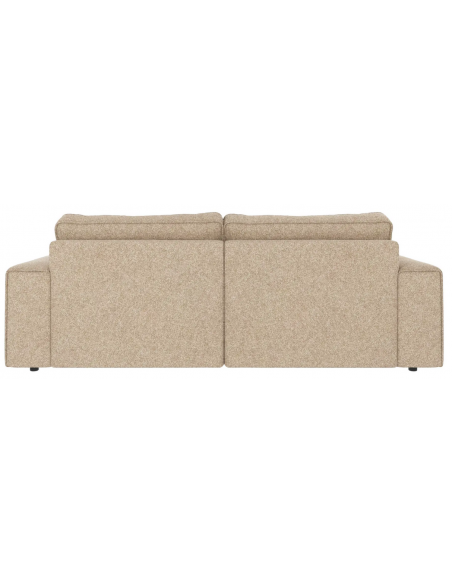 sofa til 3 personer i beige stof komfortabel design