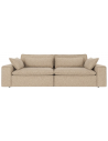 Rowico Rawlins 3-personers sofa i polyester 259 x 116 cm - Sort/Beige