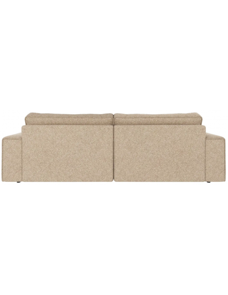 sofa til 3 personer i beige stof komfortabel design