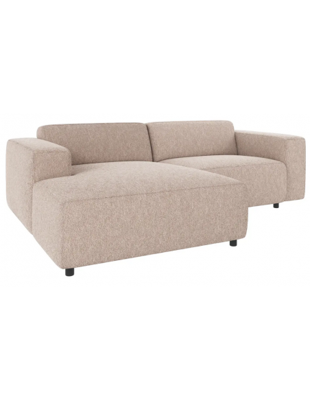 chaiselong sofa i beige stof komfortabel design chaiselongsofa