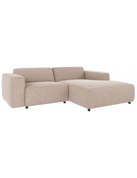 chaiselong sofa i beige stof komfortabel design chaiselongsofa