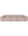 Rowico Willard 4-personers sofa i polyester 314 x 98 cm - Sort/Lys beige