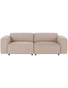 Rowico Willard 3-personers sofa i polyester 236 x 98 cm - Sort/Lys beige