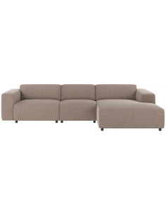 chaiselong sofa i beige stof komfortabel design chaiselongsofa