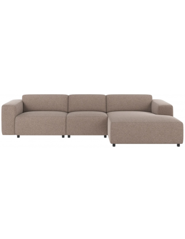 chaiselong sofa i beige stof komfortabel design chaiselongsofa