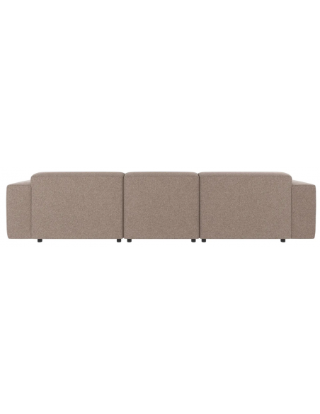 chaiselong sofa i beige stof komfortabel design chaiselongsofa