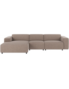 chaiselong sofa i beige stof komfortabel design chaiselongsofa