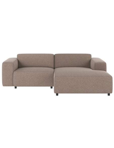 chaiselong sofa i beige stof komfortabel design chaiselongsofa