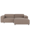 Rowico Willard højrevendt chaiselong sofa i polyester 234 x 161 cm - Sort/Beige