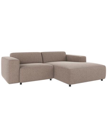 chaiselong sofa i beige stof komfortabel design chaiselongsofa