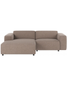 Rowico Willard venstrevendt chaiselong sofa i polyester 234 x 161 cm - Sort/Beige