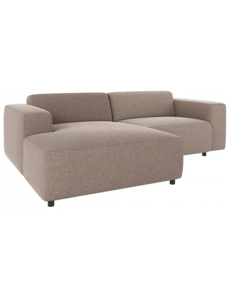 chaiselong sofa i beige stof komfortabel design chaiselongsofa