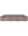 Rowico Willard 4-personers sofa i polyester 314 x 98 cm - Sort/Beige