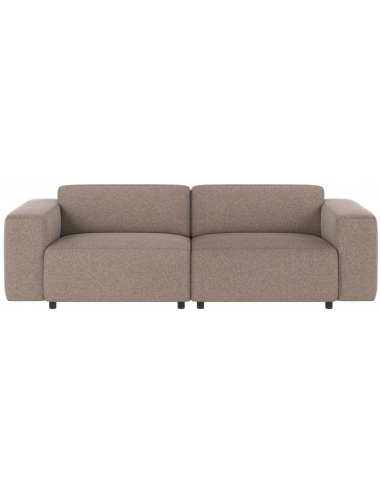 sofa til 3 personer i beige stof komfortabel design