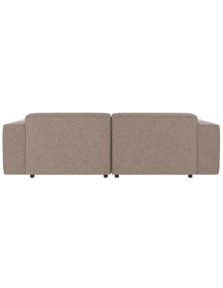 sofa til 3 personer i beige stof komfortabel design