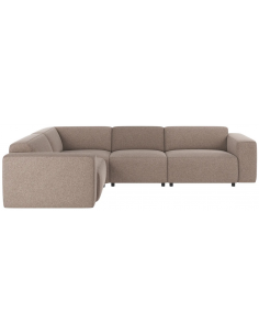 hjørnesofa i beige stof komfortabel design