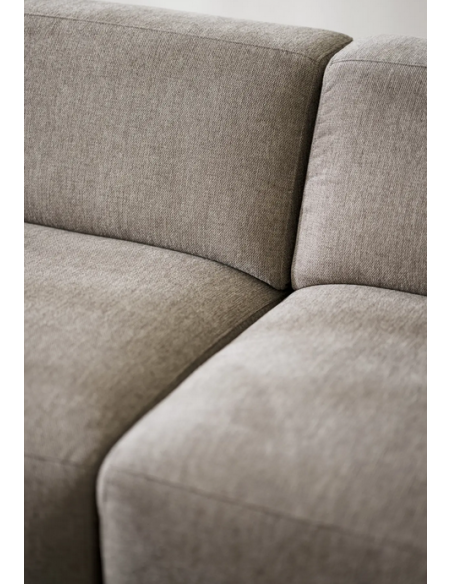 hjørnesofa i beige stof komfortabel design