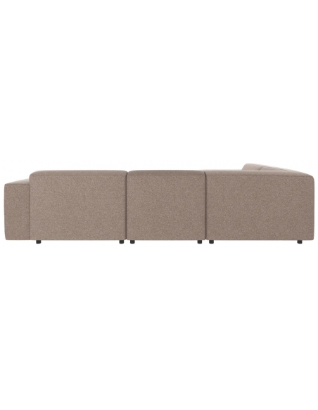 hjørnesofa i beige stof komfortabel design