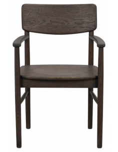 spisebordsstol med armlæn træ egetræ moderne design 2