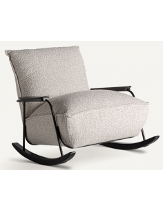 lænestol boucle moderne stof design gyngestol