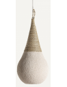 NYLAND Loftlampe i resin og jute Ø30 cm 1 x E27 - Natur/Creme