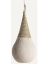 NYLAND Loftlampe i resin og jute Ø40 cm 1 x E27 - Natur/Creme