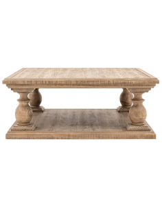 Sofabord i rustikt design af træ