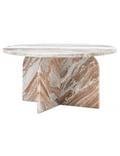 Rundt sofabord i moderne design marmor 2