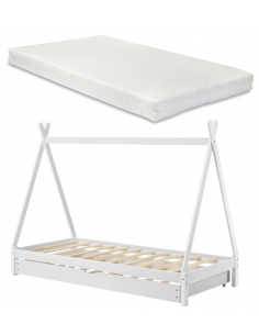 børneseng træ indretning til børneværelset hvid