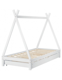 børneseng træ indretning til børneværelset hvid 2