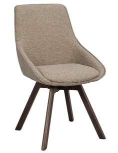 spisebordsstol med drejefod stof drejefunktion eg egetræ