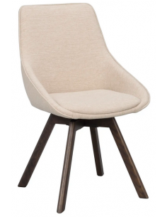 spisebordsstol med drejefod stof drejefunktion eg egetræ